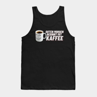 Guten Morgen Kaffee Tasse lächeln Tank Top